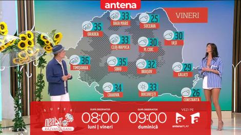 Super Neatza. Prognoza meteo cu Ramona Olaru: Caniculă și disconfort termic!