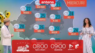 Super Neatza. Prognoza meteo cu Ramona Olaru: Maxime termice cuprinse între 22 și 30 de grade