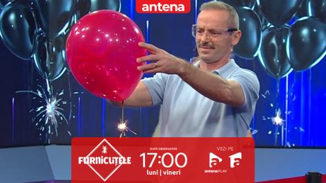 Furnicuțele 2026. Spune cuv&acirc;ntul corect p&acirc;nă nu se sparge balonul cu artificii! C&acirc;t de rapid a fost Marius Urzică