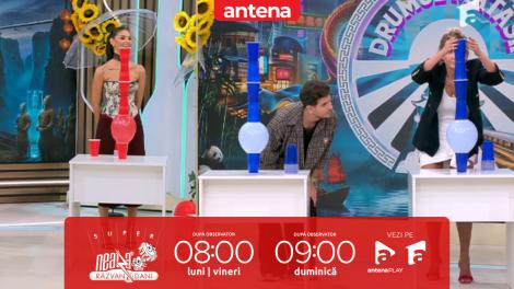 Super Neatza. O nouă probă de &icirc;ndem&acirc;nare! Cine a reușit să facă cel mai &icirc;nalt turn de pahare pe balon
