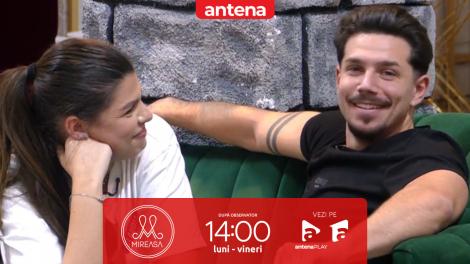 Mireasa, sezonul 14. Claudia și Valentin, primul sărut! Cei doi au devenit un cuplu