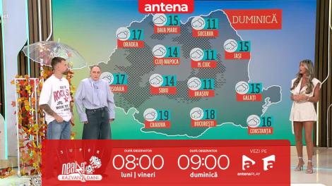 Neatza de Weekend. Prognoza meteo cu Diana Munteanu: Vreme mohor&acirc;tă și rece! Maximele ajung la doar 19 grade