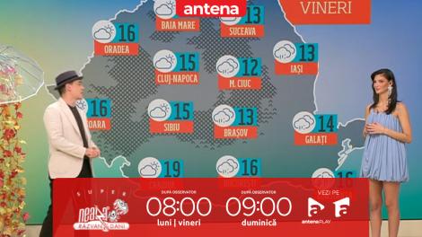 Super Neatza. Prognoza meteo cu Ramona Olaru: Ploi &icirc;n jumătatea de est a țării!