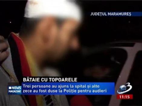 Bătaie cu topoare între doi pădurari şi un grup de hoţi de lemne din Maramureş