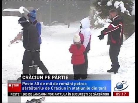 Mulţi români petrec Crăciunul pe pârtie