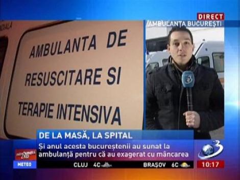 Mulţi bucureşteni au ajuns la spital după masa de Crăciun