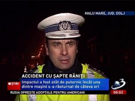Craoiva. 7 persoane au ajuns la spital în urma unui grav accident rutier