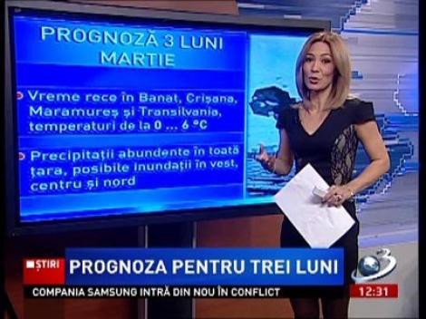 Prognoza meteo pentru următoarele 3 luni