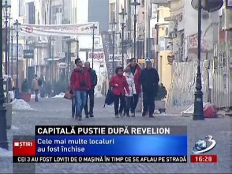 Capitala este pustie după revelion