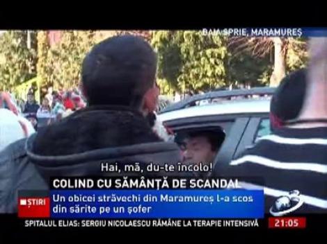 Un şofer nervos a bătut un colindător din Baia Sprie