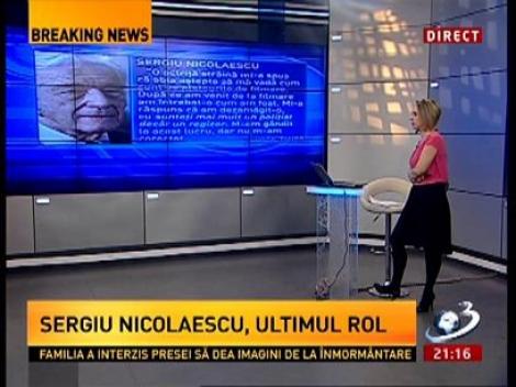 Daniela Nane, despre cum era Sergiu Nicoleascu pe platourile de filmare