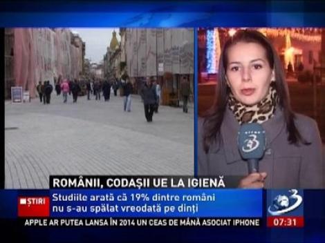 Românii nu stau bine deloc la capăitolul igienă, mai mult sunt codaţii Europei la acest capitol!