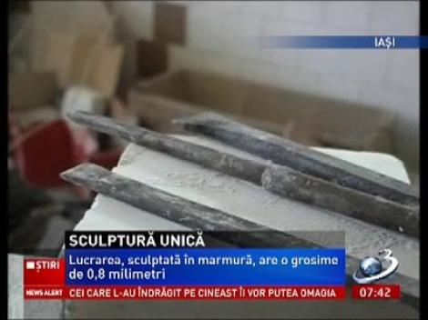 "Am vrut sa trec dincolo de materie, de material, de forme". Iată o sculptură de Cartea Recordurilor
