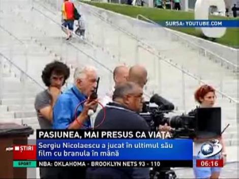 Sergiu Nicolaescua jucat în ultimul său film cu branula în mână