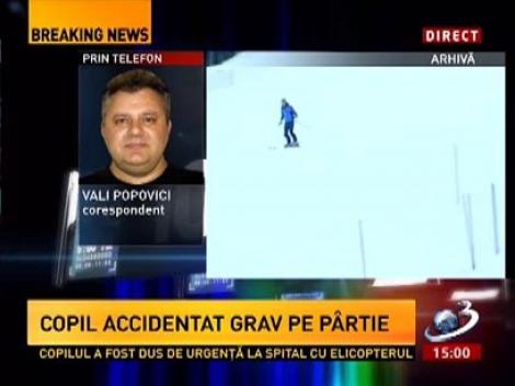 Copil de 10 ani, rănit grav pe pârtia Goznuţa din Semenic