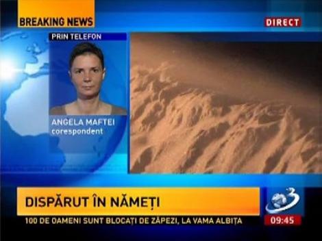 Un tânăr de 25 de ani este dat dispărut, după ce a încercat să ajute un şofer înzăpezit