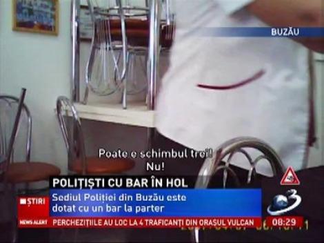 Alcool ieftin din plin, în sediul Poliţiei din Buzău