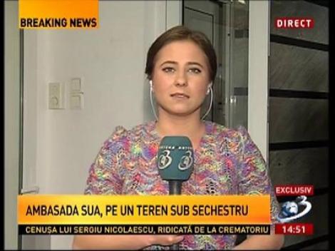 Ambasada SUA din Bucureşti este construită pe un teren aflat sub sechestru