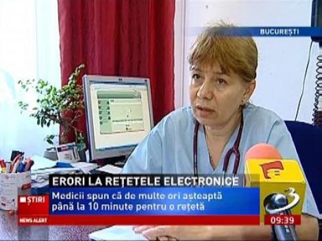 Erori la reţetele electronice. Sistemul integrat merge foarte greu