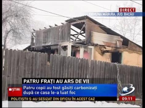 Tragedie la Bacău! Patru frăţiori au murit arşi de vii în casă