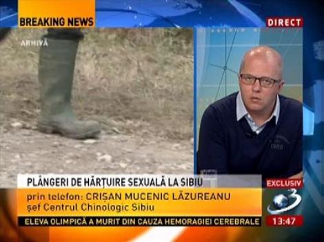 Şeful Centrului Chinologic Sibiu neagă acuzaţiile de abuz, în direct la Antena 3