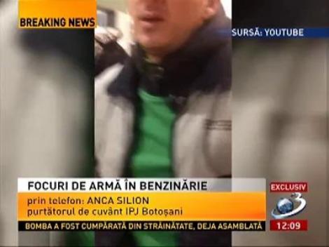 Pistolarul din benzinăria din Botoşani consumase alcool