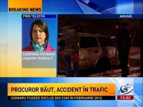 Un procuror băut a făcut accident rutier. Omul legii este urmărit penal