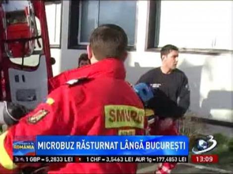 Imagini de la accidentul de pe A1. 14 persoane au fost rănite