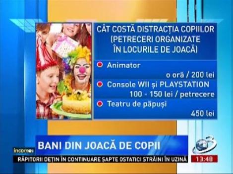 Petrecerile organizate în locurile de joacă pentru copii, o afacere profitabilă