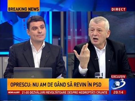 Sorin Oprescu: Nu am de gând să revin în PSD