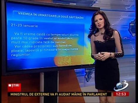 Află cum va fi vremea în următoarele două săptămâni