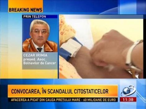 Cezar Irimia, despre lipsa medicamentelor pentru cancer: Criza este de un an şi nu s-a făcut nimic!