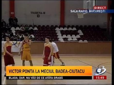 Octavian Belu ja juca la meciul de basket organizat de Mircea Badea şi Victor Ciutacu