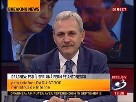 Punctul de Întâlnire: Radu Stroe, Ministrul de Interne, a intervenit telefonic