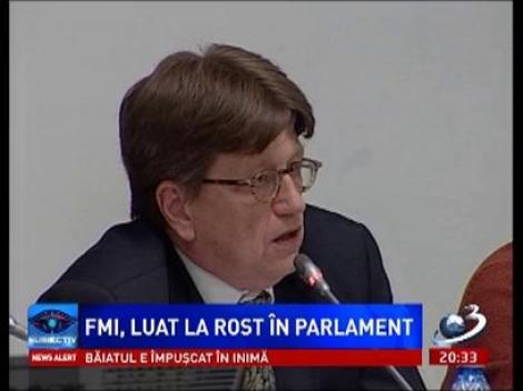 FMI, luat la rost în Parlament