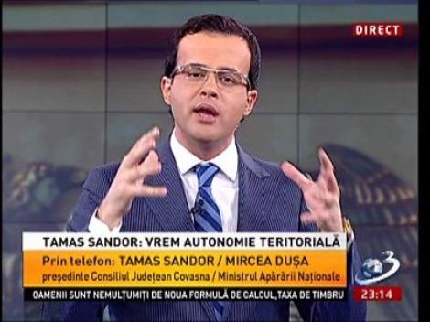 Tamas Sandor: România nu este numai a românilor. România este şi a mea