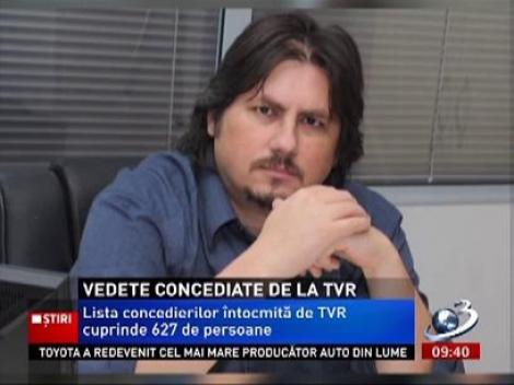 Lista angajaţilor TVR care vor fi concediaţi. Printre vedete - Sanda Vişan şi Geanina Corondan