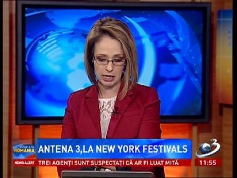 Antena 3, finalistă New York Festivals International Television & Film Awards 2013