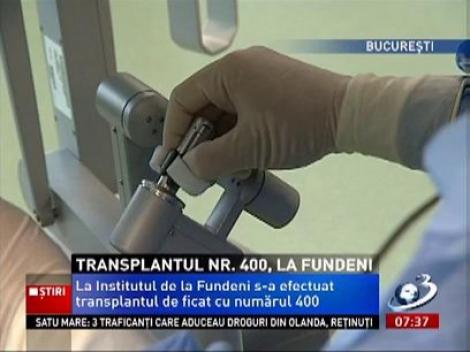 Transplantul numărul 400 la Spitalul Fundeni din Capitală