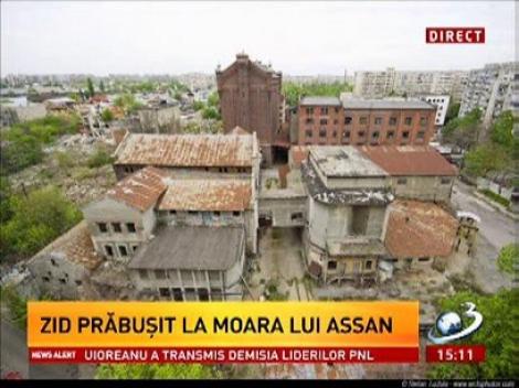 Un zid s-a prăbuşit la Moara lui Assan