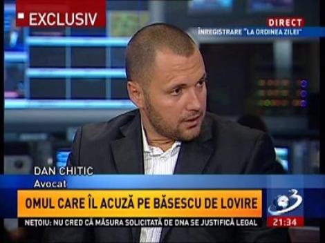 Omul care îl acuză pe Băsescu de lovire, la Sinteza zilei