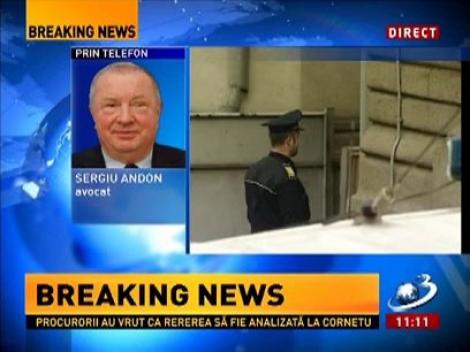 Sergiu Andon, avocat: Dovedindu-se meschinărie sub aspect uman şi un exces de zel linguşitor sub aspect instituţional! Păcat că Parchetul se pretează la aşa ceva!