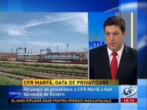 Guvernul a aprobat stategia de privatizare a CFR Marfă