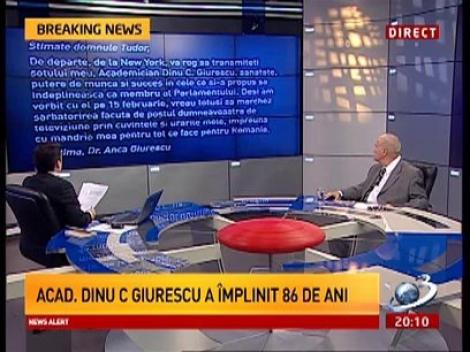 Punctul de întâlnire: Mesajele aniversare ale familiei academicianului, Dinu C. Giurescu