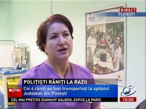 Maşină a Poliţiei, implicată într-un accident, în timpul percheziţiilor în cazul hoţilor de combustibil