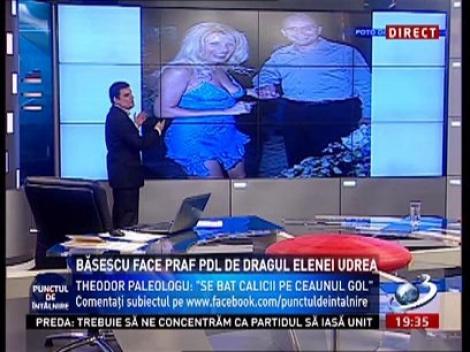 Punctul de întâlnire: Fotografie-document cu Elena Udrea, în postura de secretară sexy