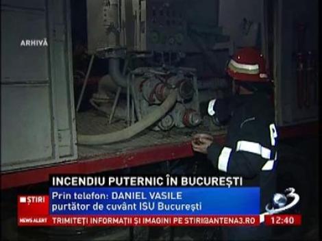 Incendiu puternic în zona Pache Protopopescu din Bucureşti