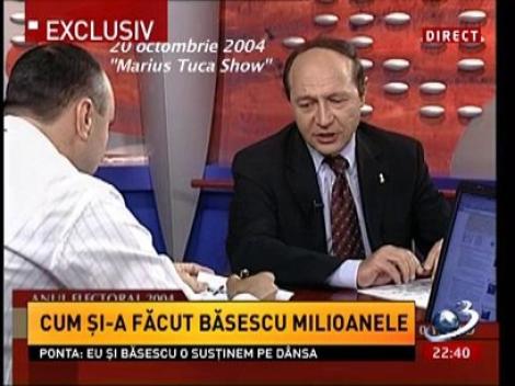 Sinteza Zilei. Traian BĂsescu: Pe mine nu m-a găsit revoluția băiat sărac. În 1989, aveam  un milion de lei la CEC