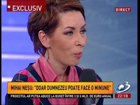 Carmen Moise: Mihăiță Neșu este eroul multora dintre noi! Când am văzut o fotografie cu el stând în picioare, mi s-a oprit inima!