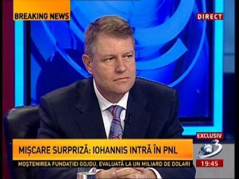 Klaus Iohannis: Momentan nu iau în cacul posibiliatea de a fi premier